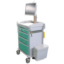 Hospital Patient Trolley Medical Mobile Computer Hospital Emergency Trolleys